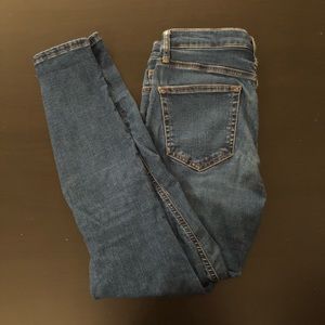 Topshop Moto medium-wash skinny jeans